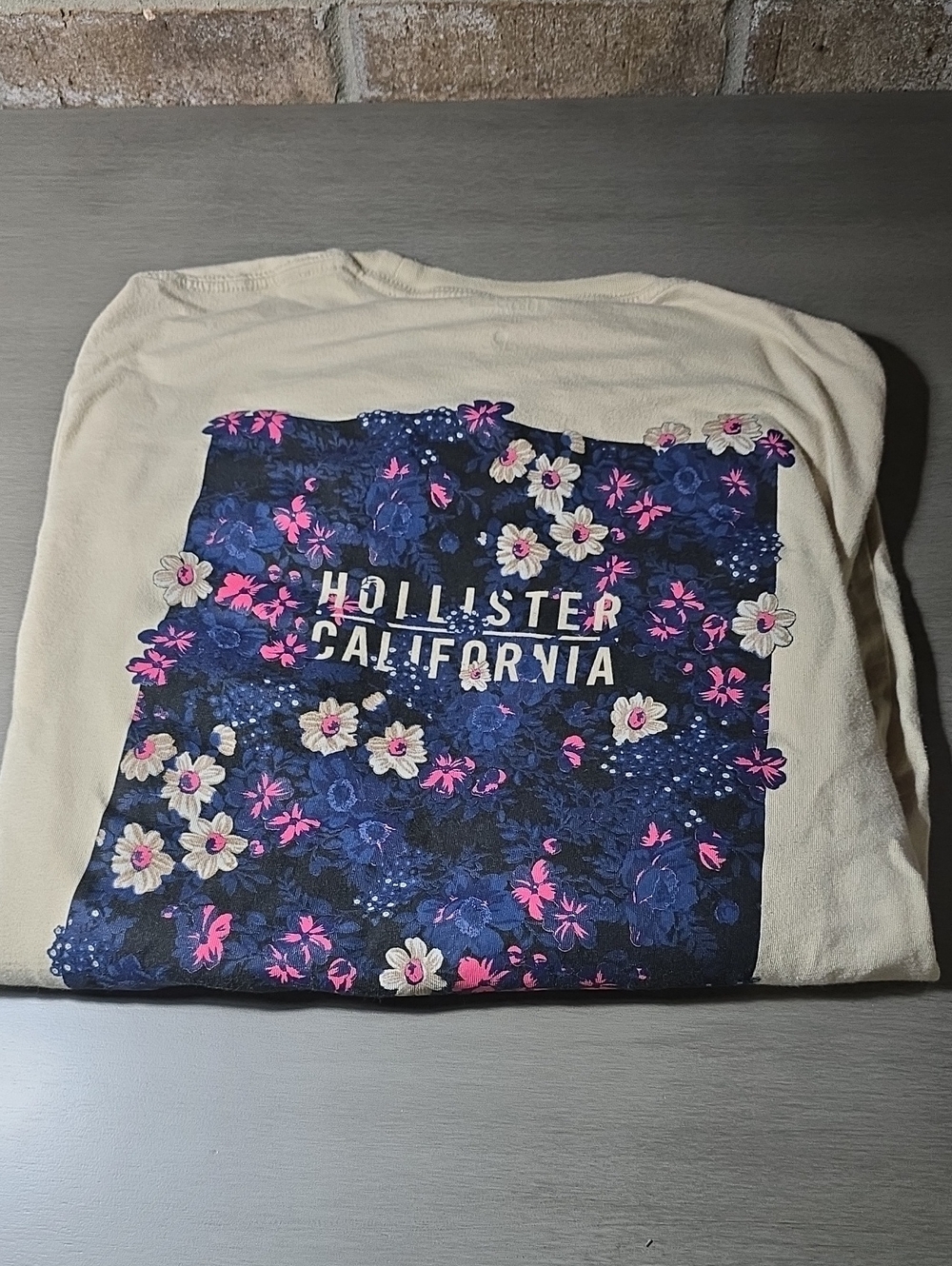 Mens hollister long sleeve tee sz med